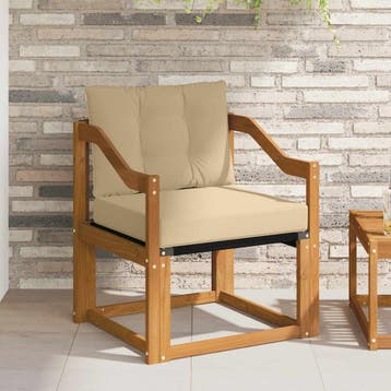 vidaXL Buitensofa Massief Acacia Hout Naturel, Verzenden, Nieuw