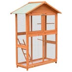 vidaXL Vogelkooi 125,5x59,5x164 cm massief grenen- en, Verzenden, Nieuw