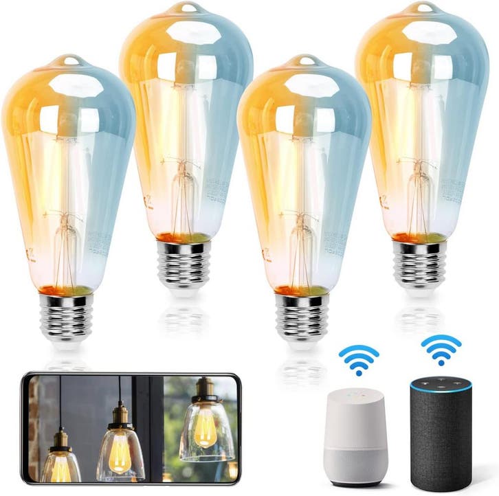 E27 LED lamp - Dimbaar - Filament lamp - 6W - 4 stuks - Aigo, Huis en Inrichting, Lampen | Losse lampen, Nieuw, Verzenden