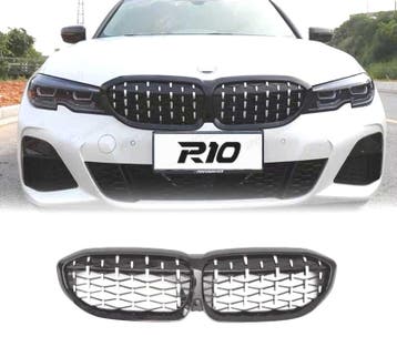 CALANDRES BMW G20 G21 19- LOOK 340 NOIR BRILLANT, Verzenden
