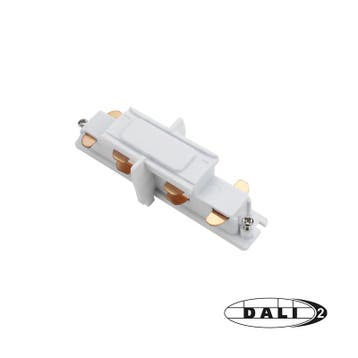 Luxar 3-Fase Rail DALI I-Vorm Connector Wit, Huis en Inrichting, Verzenden, Nieuw