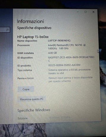 HP 15-bs000nl - 15 | Pentium N3710 | 4GB RAM | 512GB HDD |