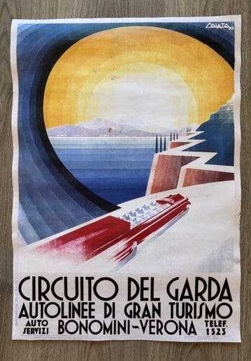 Colato Arduino - Manifesto affiche futurista Circuito del