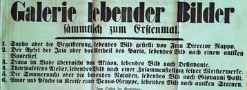 Galerie lebender Bilder. - 1872, Antiek en Kunst