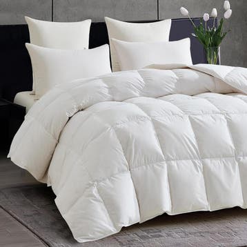 Donsdekbed 155x220 - 57% korting! Retour deal, weg is weg, Huis en Inrichting, Verzenden, Nieuw, Deken of Dekbed, Overige kleuren