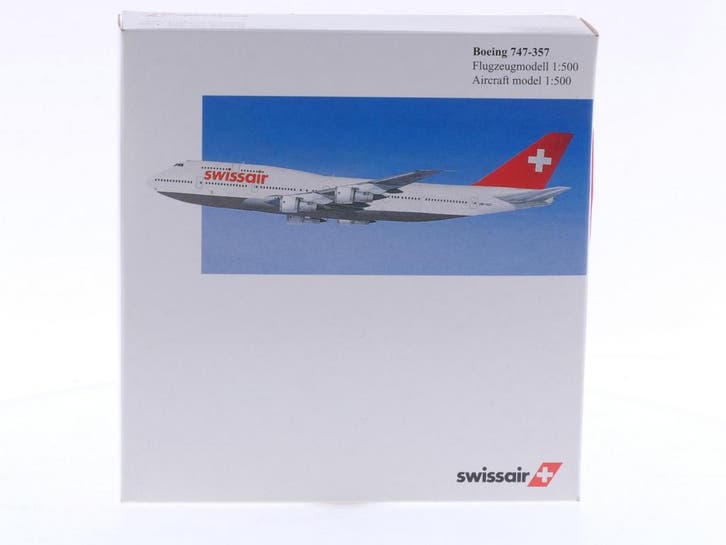 Schaal 1:500 Herpa 503907 Swissair Boeing 747-357 Reg.Nr...., Hobby & Loisirs créatifs, Modélisme | Avions & Hélicoptères, Enlèvement ou Envoi