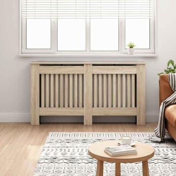 vidaXL Radiatorombouw 152x19x81,5 cm bewerkt hout, Verzenden