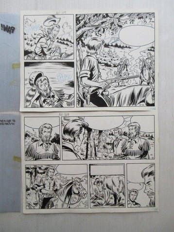 Bessy - Originele pagina (p.11) - De roodschimmel - 1, Livres, BD