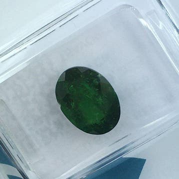 Sans prix de réserve - 1 pcs Vert Tsavorite - 2.84 ct -, Bijoux, Sacs & Beauté, Pierres précieuses
