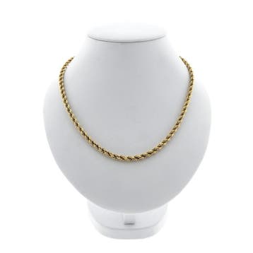 Gouden gedraaide schakelketting, Ophalen of Verzenden
