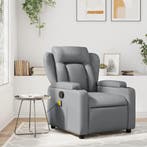 Fauteuil Grijs Kunstleer | Retour Deal | Bekerhouders!, Verzenden, Nieuw, 75 tot 100 cm, 75 tot 100 cm