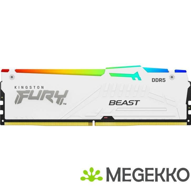 Kingston DDR5 Fury Beast White RGB 1x32GB 6000, Informatique & Logiciels, Mémoire RAM, Envoi