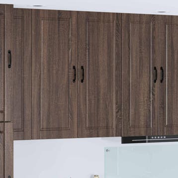vidaXL Wandkast PORTO Bruin Eiken 40 x 31 x 100 cm Bewerkt, Verzenden, Nieuw