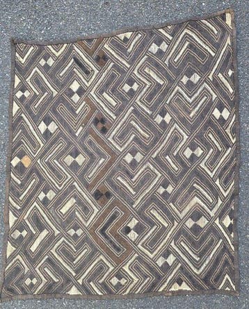 Raffia-stof - Shoowa-Kuba - DR Congo (Zonder minimumprijs)