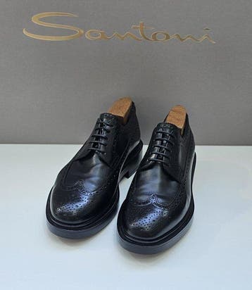 Santoni - Veterschoenen - Maat: EU 42, EU 42.5
