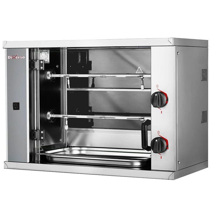 Kippengrill | SMALL | Elektrisch | 2 Spitten | 6 Kippen |, Zakelijke goederen, Horeca | Keukenapparatuur, Nieuw in verpakking