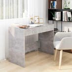 vidaXL Bureau 101x50x76,5 cm bewerkt hout betongrijs, Verzenden