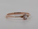 Zonder minimumprijs - Ring - 14 karaat Roségoud - 0.22ct., Nieuw