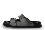 Manfield Slippers in maat 41 Grijs, Slippers, Verzenden, Zo goed als nieuw, Grijs