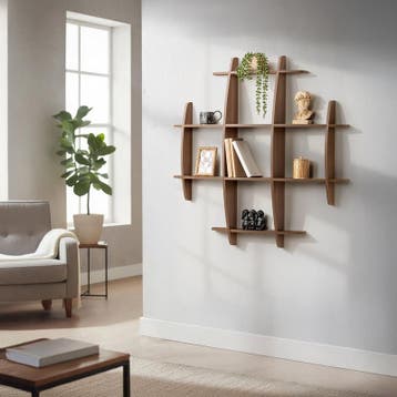Étagère murale ouverte - 90 x 90 x 14 cm, Maison & Meubles, Verzenden, Neuf