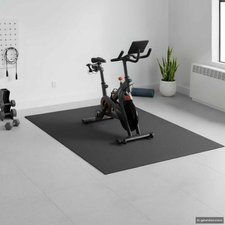 vidaXL Sportbeschermmat Zwart 213 x 152 x 0,6 cm, Sport en Fitness, Fitnessmaterialen, Nieuw, Verzenden