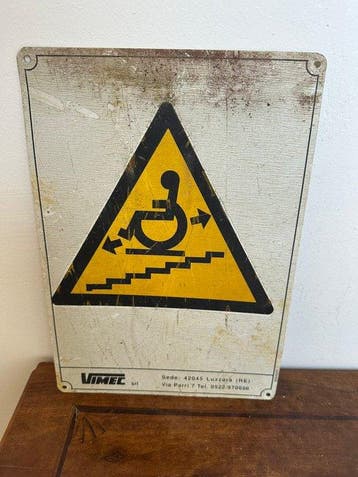 vimec - Vintage reclamebord Vimec - Verkeersbord - Metaal