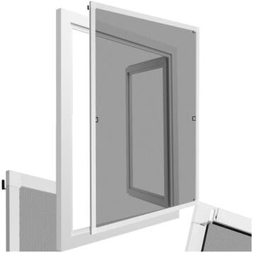 Horren met aluminium kozijn voor ramen - 120 x 140 cm, wit, Doe-het-zelf en Bouw, Verzenden, Nieuw