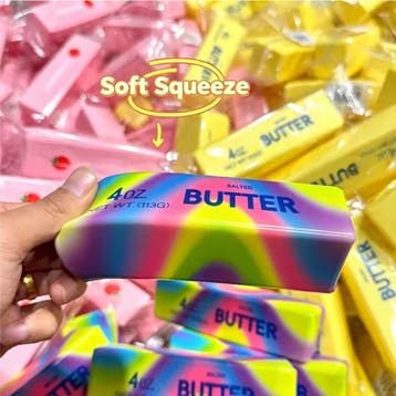 Boterstaafje Stressbal Knijpspeelgoed - Kneed Boter -, Verzenden, Nieuw