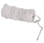 Jute dik 6 draads Wit macrame koord 6 mm rol 35 meter, Nieuw