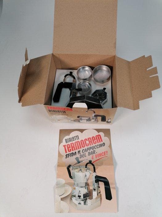 Bialetti - Ufficio Tecnico - Cafetière - Termocrem machine à, Antiquités & Art, Antiquités | Meubles | Chaises & Canapés