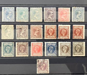 Espagne et colonies 1871/1899 - Sélection de timbres,