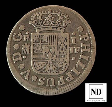 Spanje. Felipe V. Real 1735 - Madrid IF