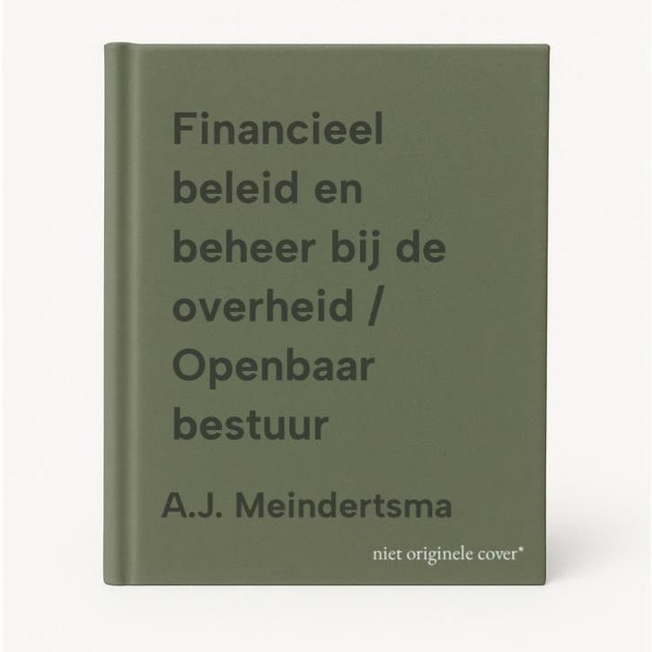 Financieel beleid en beheer bij de overheid / Openbaar, Boeken, Schoolboeken, Gelezen, Verzenden