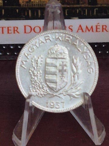 Wereld. Worldwide, Silver Coin Hungary, 1864 Perú coin,