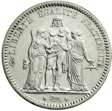France. IIIe République (1870-1940). 5 Francs 1873-A, Paris