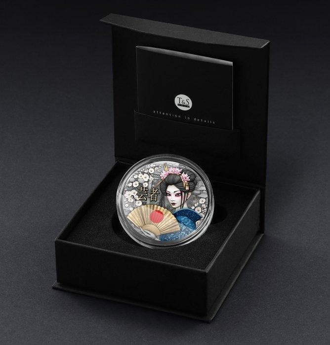Niue. 5 Dollars 2025 – Geisha – 2 oz Silver coin – Ag .999 –, Postzegels en Munten, Munten | Europa | Niet-Euromunten