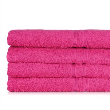 Handdoek Fuchsia 50x100cm 100% Katoen - Treb ADH, Verzenden, Nieuw, Overige kleuren, Theedoek of Handdoek