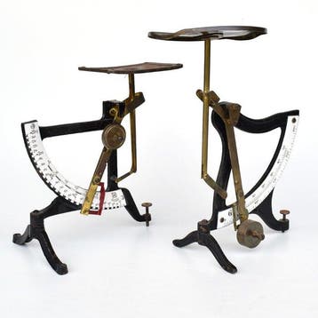 2 stuks Ph. J. Maul - Weegschaal - IJzer - Art Nouveau