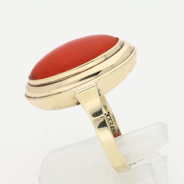 Zonder minimumprijs - Ring - 8 karaat Geel goud - 3.33ct., Nieuw