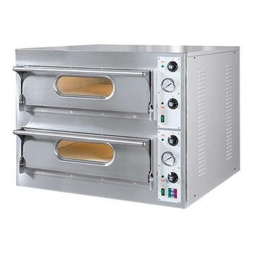 Pizza oven | 4+4 33Øcm | 9,4kW | Met chamotte bodem |, Verzenden, Nieuw in verpakking