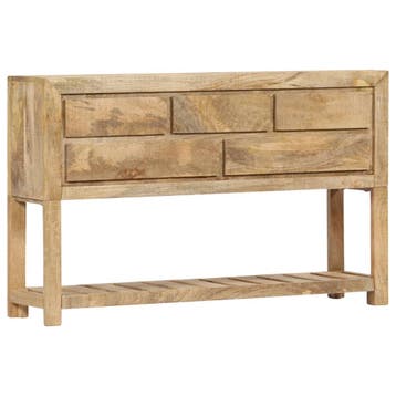 vidaXL Dressoir 120x30x75 cm massief mangohout, Verzenden, Nieuw
