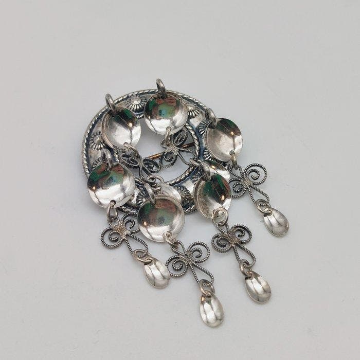 Sans prix de réserve - Broche Argent - Sylvsmidja, Bijoux, Sacs & Beauté, Bijoux anciens