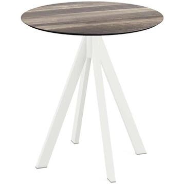 Inklapbare Tafel | INFINITY | HPL/RVS | Houtlook Blad | Wit, Verzenden