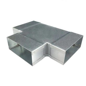Rechthoekig (instort) T-stuk kort 90º - 100mm x 40mm, Verzenden