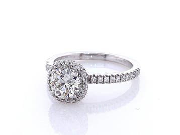 Ring - 14 karaat Witgoud - 1.41ct. tw. Diamant (Natuurlijk), Nieuw