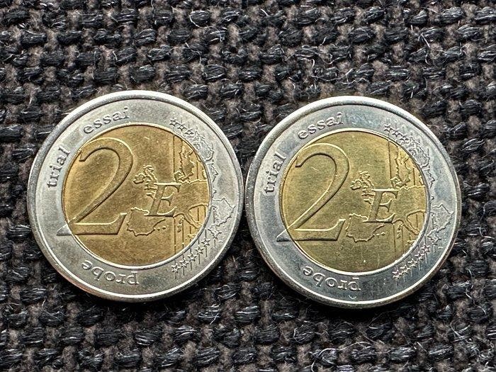 Monaco. Probe Token 2007 Grace Kelly (2 stuks) (Zonder, Timbres & Monnaies, Monnaies | Europe | Monnaies non-euro