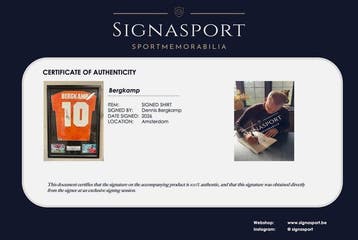 Netherlands - Dennis Bergkamp - Voetbalshirt, Verzamelen, Overige Verzamelen, Nieuw
