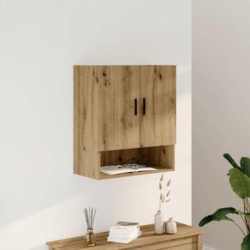vidaXL Wandkast 60x31x70 cm bewerkt hout artisanaal, Verzenden