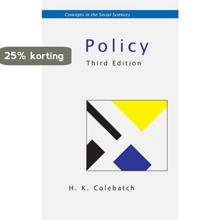 Policy 9780335235407 H K Colebatch, Livres, Langue | Anglais, Envoi