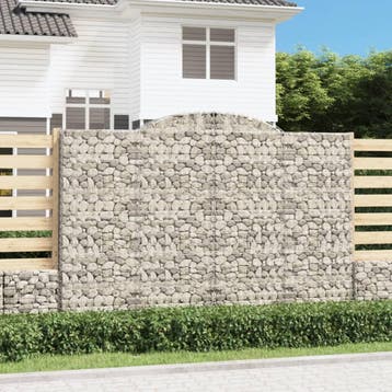 vidaXL Schanskorf gewelfd 300x30x200/220 cm gegalvaniseerd, Verzenden, Nieuw